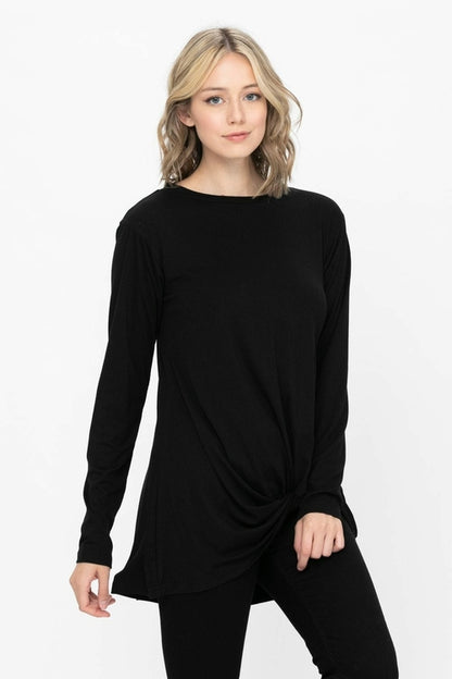 Comfy Soft Casual Twist Knot Tunics Tops Blouses T Shirts | Apparel | Kitchen + Metal