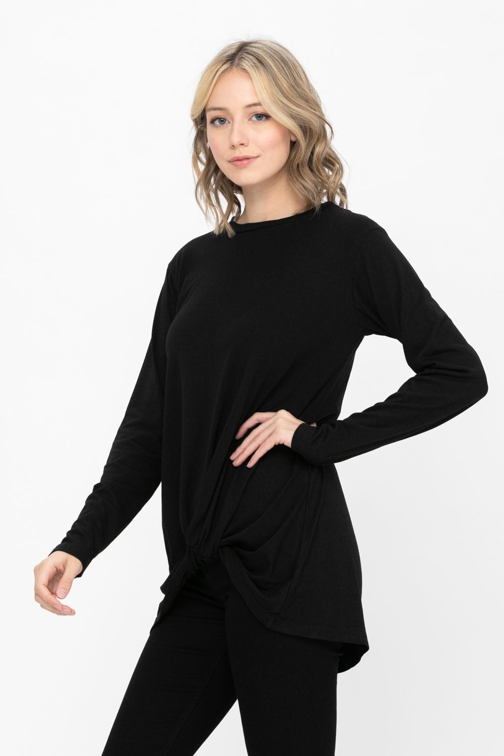 Comfy Soft Casual Twist Knot Tunics Tops Blouses T Shirts | Apparel | Kitchen + Metal