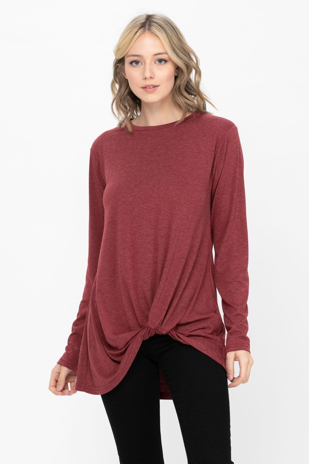 Comfy Soft Casual Twist Knot Tunics Tops Blouses T Shirts | Apparel | Kitchen + Metal