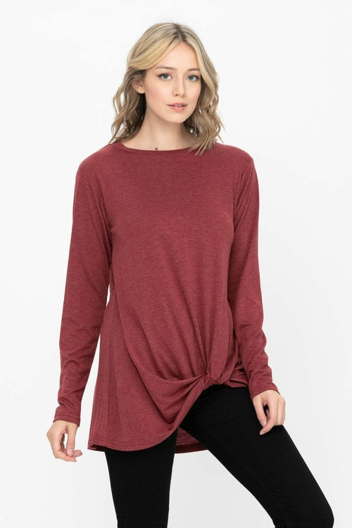 Comfy Soft Casual Twist Knot Tunics Tops Blouses T Shirts | Apparel | Kitchen + Metal