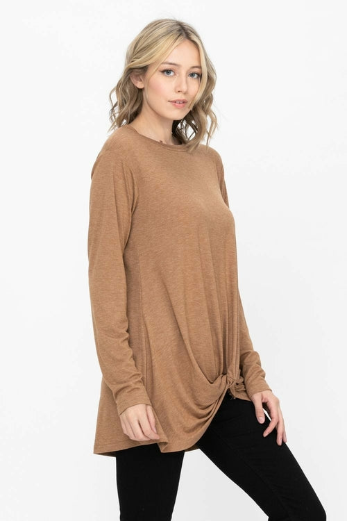 Comfy Soft Casual Twist Knot Tunics Tops Blouses T Shirts | Apparel | Kitchen + Metal