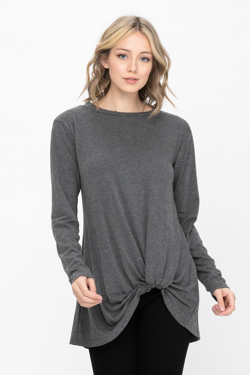 Comfy Soft Casual Twist Knot Tunics Tops Blouses T Shirts | Apparel | Kitchen + Metal