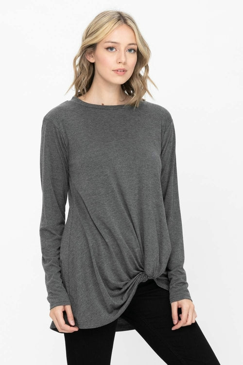 Comfy Soft Casual Twist Knot Tunics Tops Blouses T Shirts | Apparel | Kitchen + Metal