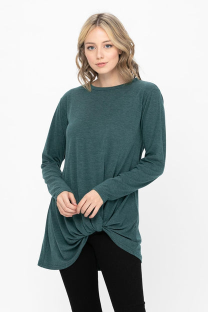 Comfy Soft Casual Twist Knot Tunics Tops Blouses T Shirts | Apparel | Kitchen + Metal