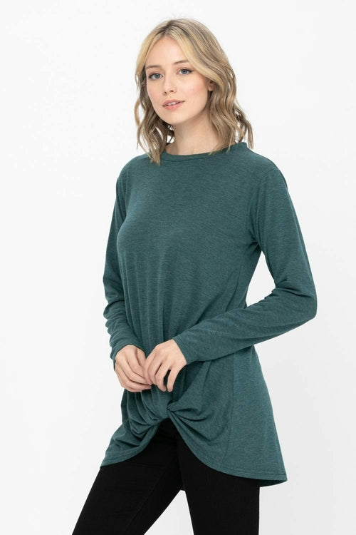 Comfy Soft Casual Twist Knot Tunics Tops Blouses T Shirts | Apparel | Kitchen + Metal
