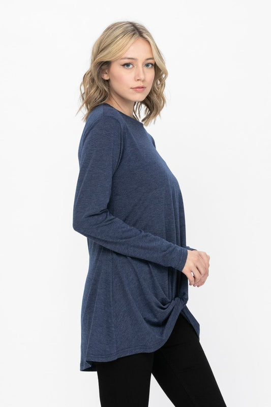 Comfy Soft Casual Twist Knot Tunics Tops Blouses T Shirts | Apparel | Kitchen + Metal