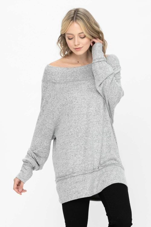 Dolman Sleeve Loose Pullover Sweater Knit Oversized Tunics Top | Apparel | Kitchen + Metal