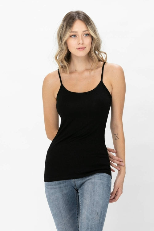 Basic Solid Shapewear Camisole Spaghetti Strap Tank Top | Apparel | Kitchen + Metal