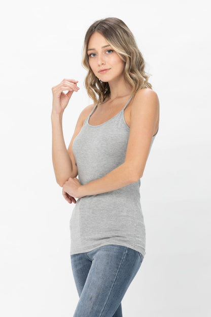Basic Solid Shapewear Camisole Spaghetti Strap Tank Top | Apparel | Kitchen + Metal