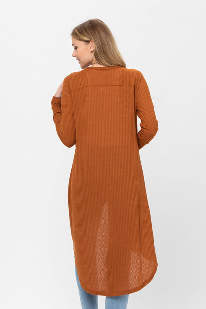 Long Sleeve Button Down Solid Color Knit Cardigans with Pockets | Apparel | Kitchen + Metal