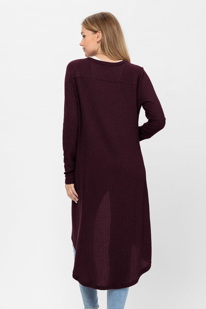 Long Sleeve Button Down Solid Color Knit Cardigans with Pockets | Apparel | Kitchen + Metal