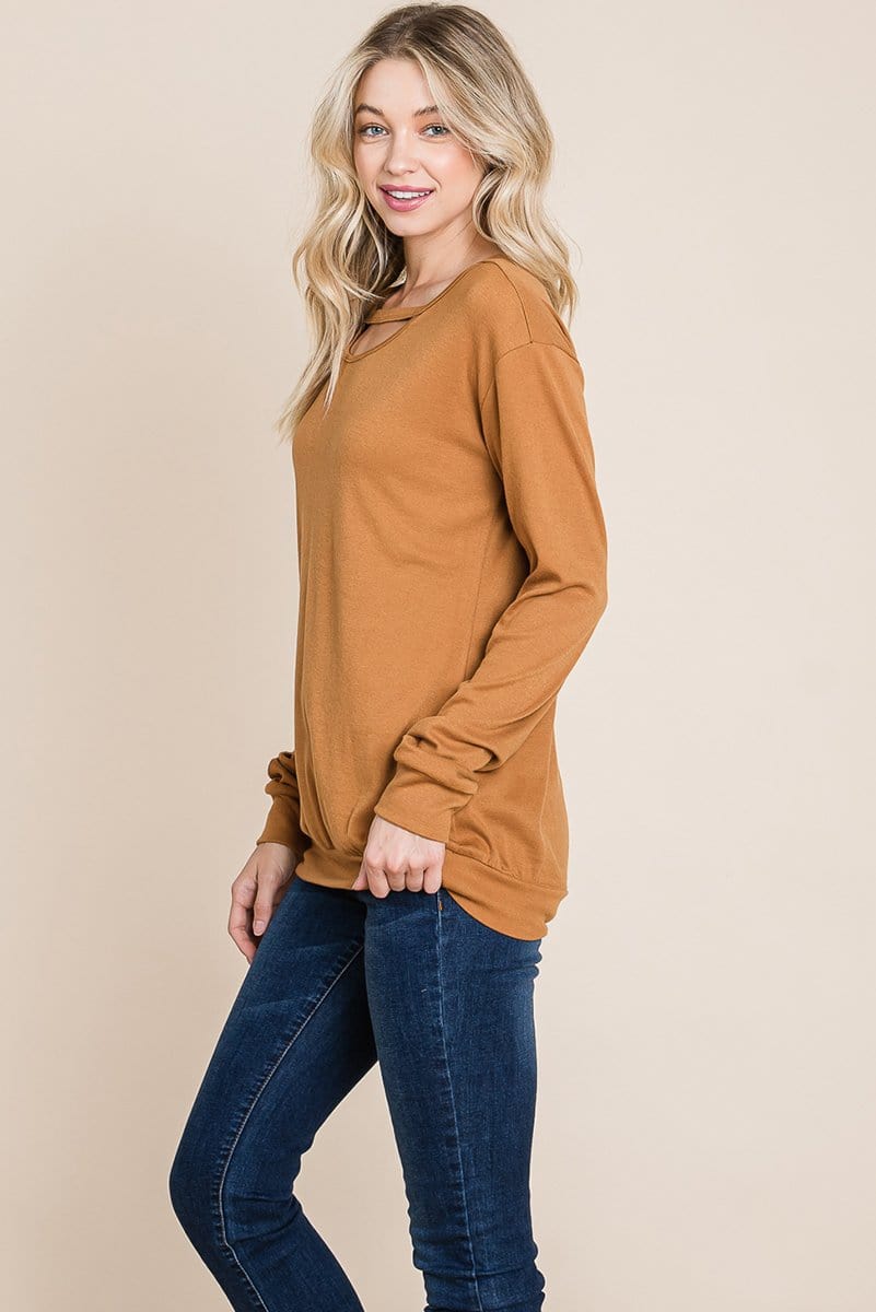 Cut out Knit Sweatshirts Tops | Apparel | Kitchen + Metal
