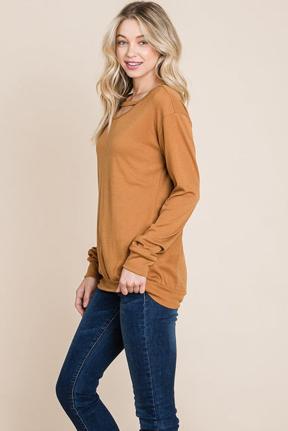 Cut out Knit Sweatshirts Tops | Apparel | Kitchen + Metal