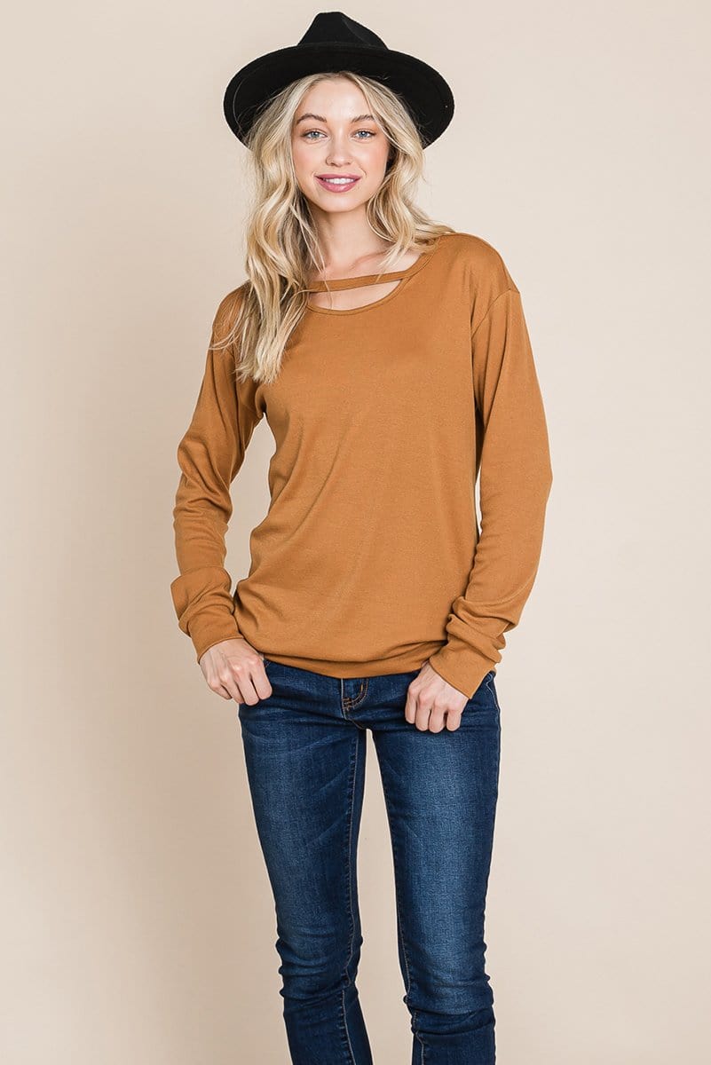 Cut out Knit Sweatshirts Tops | Apparel | Kitchen + Metal