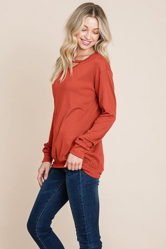 Cut out Knit Sweatshirts Tops | Apparel | Kitchen + Metal