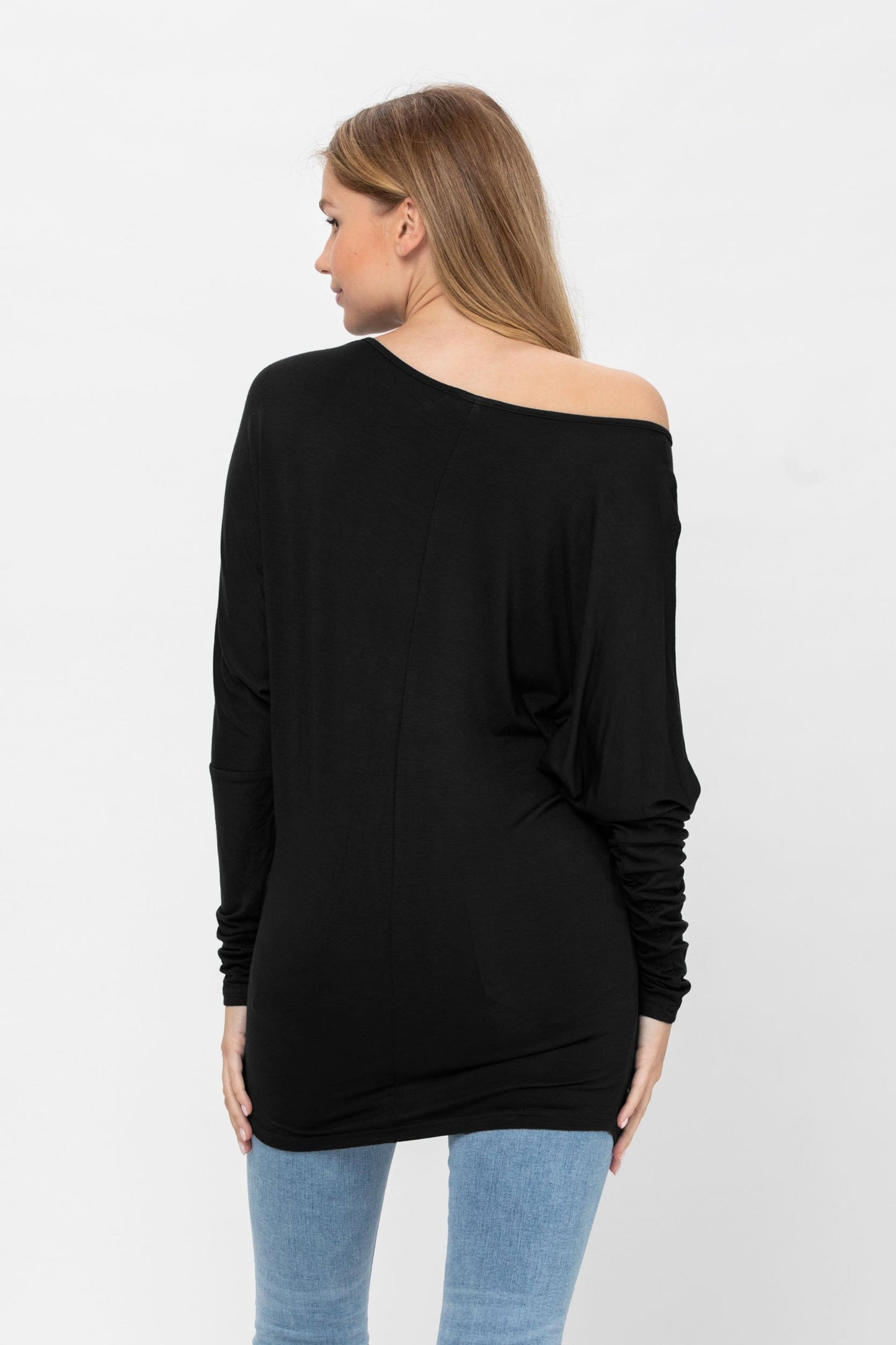Flowy Comfort Draped Long Sleeve Batwing Dolman Top S-XL Plus Size | Apparel | Kitchen + Metal
