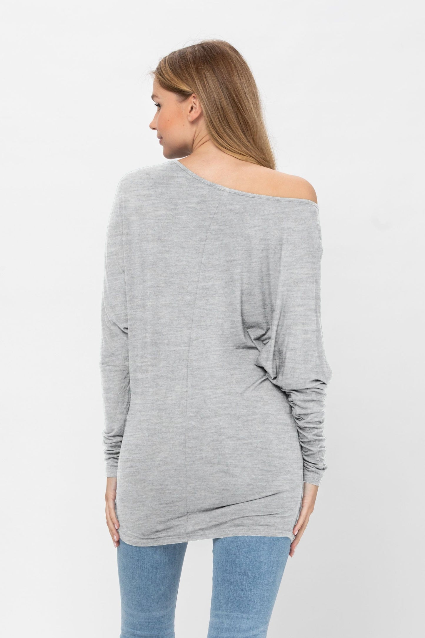 Flowy Comfort Draped Long Sleeve Batwing Dolman Top S-XL Plus Size | Apparel | Kitchen + Metal