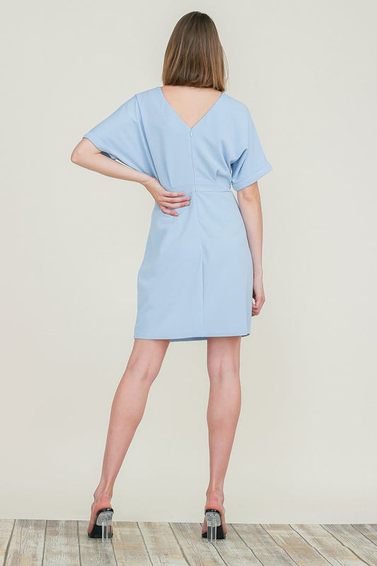Dolman Short Kimono Sleeve Round Neck Casual Dress with Back Zip | Apparel | Kitchen + Metal