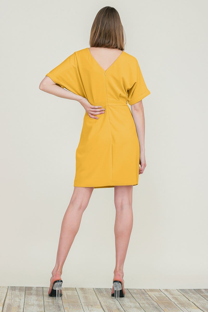 Dolman Short Kimono Sleeve Round Neck Casual Dress with Back Zip | Apparel | Kitchen + Metal