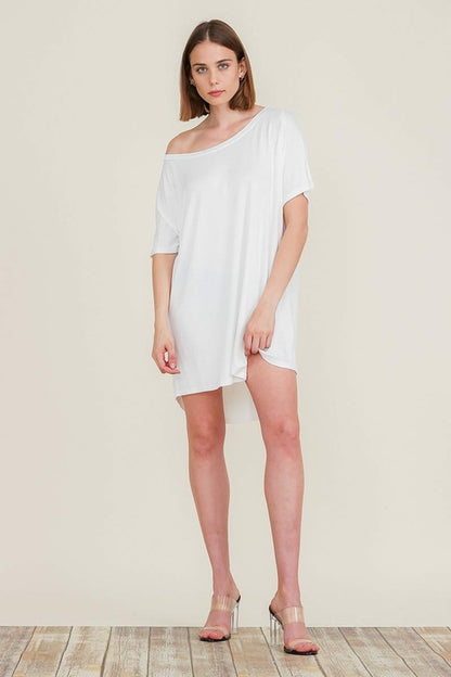 Loose Home Long Sleeve Shirt Mini Dresses Tops T Shirts Tunics S-XL | Apparel | Kitchen + Metal