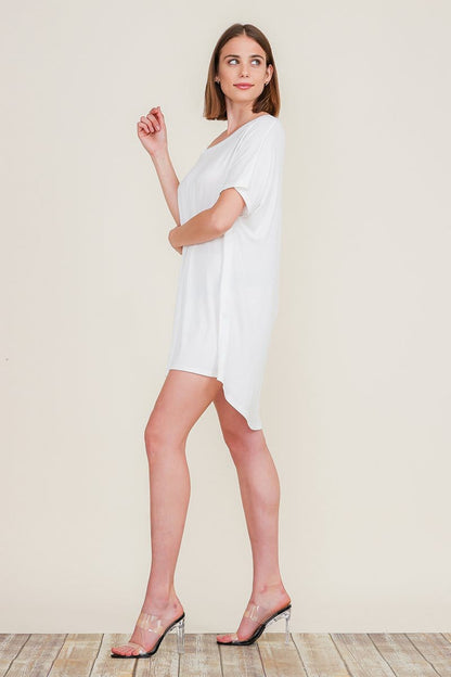 Loose Home Long Sleeve Shirt Mini Dresses Tops T Shirts Tunics S-XL | Apparel | Kitchen + Metal