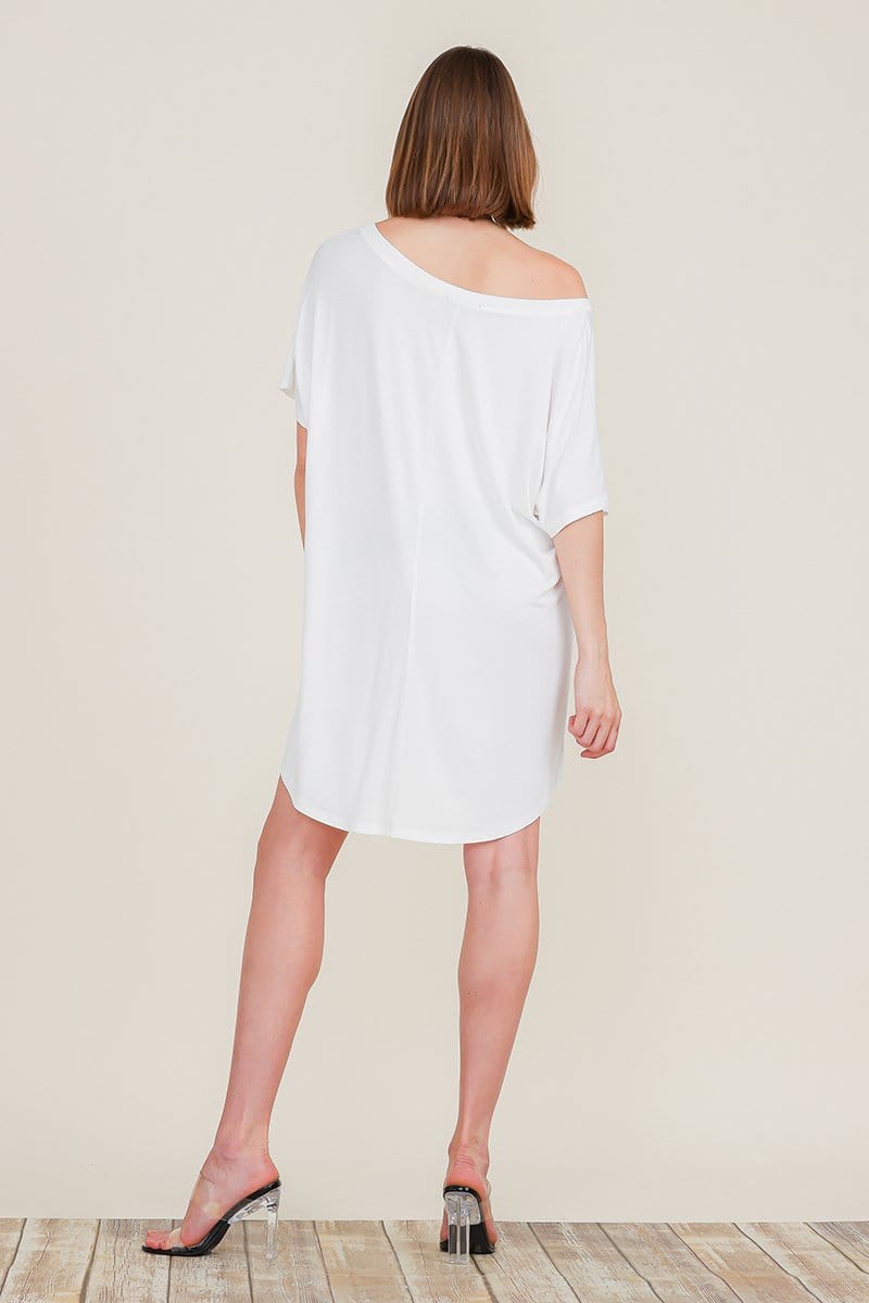 Loose Home Long Sleeve Shirt Mini Dresses Tops T Shirts Tunics S-XL | Apparel | Kitchen + Metal