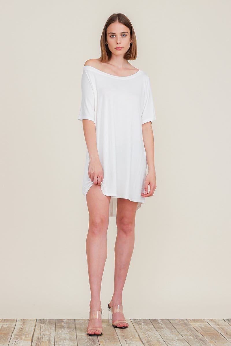 Loose Home Long Sleeve Shirt Mini Dresses Tops T Shirts Tunics S-XL | Apparel | Kitchen + Metal
