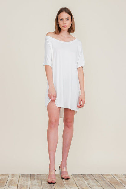 Loose Home Long Sleeve Shirt Mini Dresses Tops T Shirts Tunics S-XL | Apparel | Kitchen + Metal