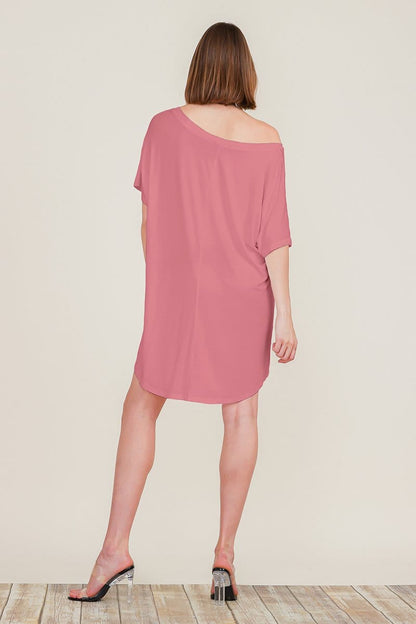 Loose Home Long Sleeve Shirt Mini Dresses Tops T Shirts Tunics S-XL | Apparel | Kitchen + Metal