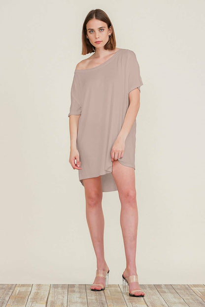 Loose Home Long Sleeve Shirt Mini Dresses Tops T Shirts Tunics S-XL | Apparel | Kitchen + Metal