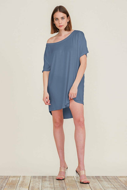 Loose Home Long Sleeve Shirt Mini Dresses Tops T Shirts Tunics S-XL | Apparel | Kitchen + Metal