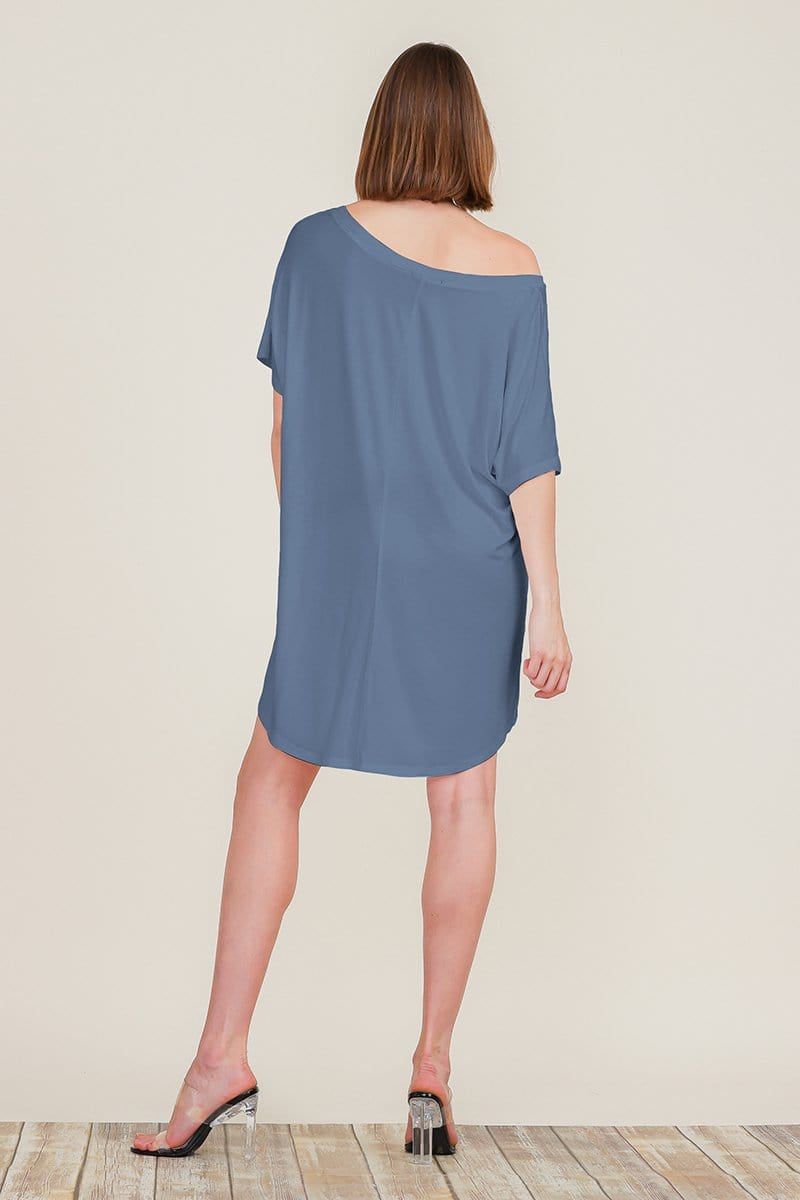 Loose Home Long Sleeve Shirt Mini Dresses Tops T Shirts Tunics S-XL | Apparel | Kitchen + Metal