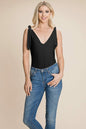 Casual Sleeveless Cotton Shoulder Tie Bodysuit | Apparel | Kitchen + Metal