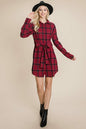 Belted Casual Tunic Cotton Plaid T Shirt Dresses | Apparel | Kitchen + Metal