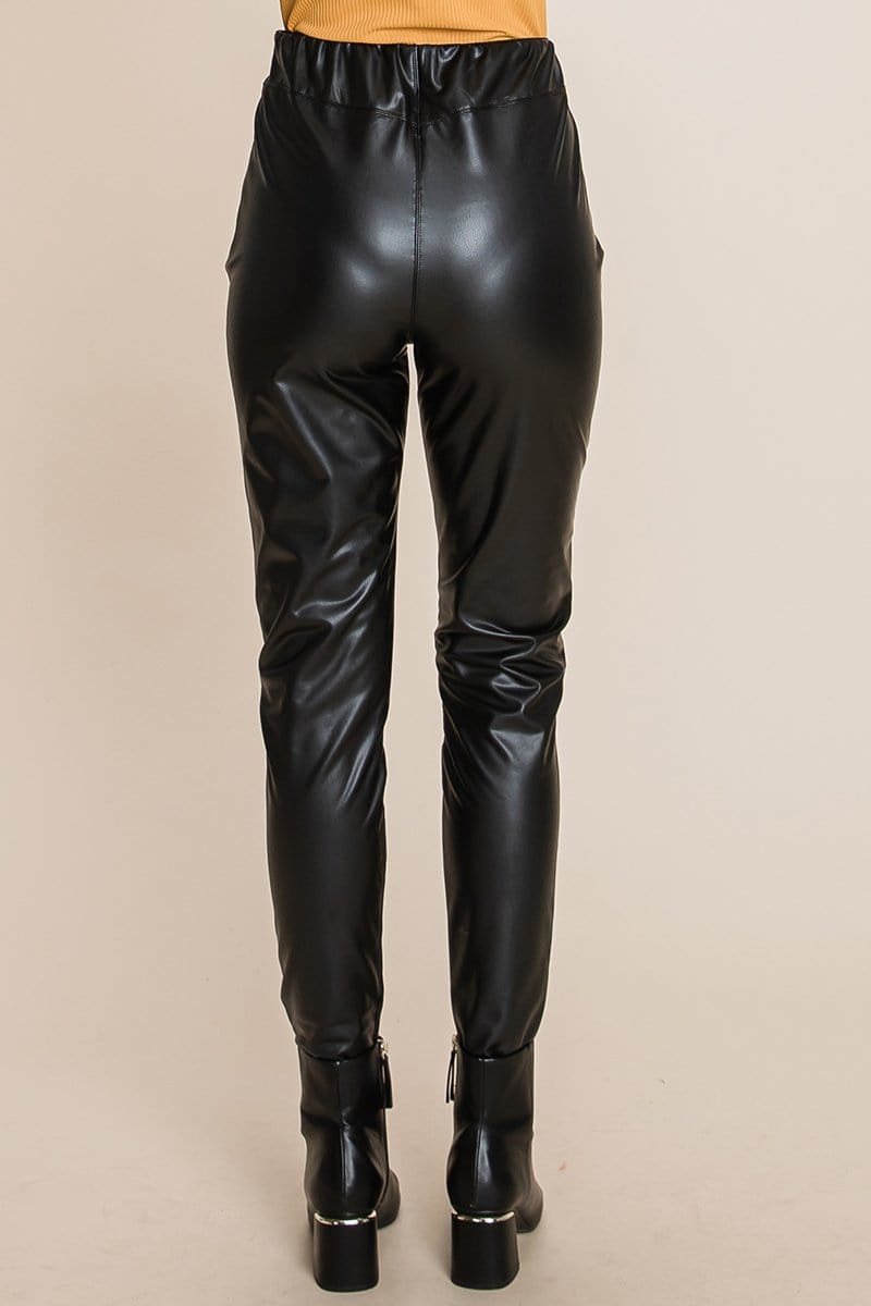 Fleece lining Faux Leather Pants | Apparel | Kitchen + Metal