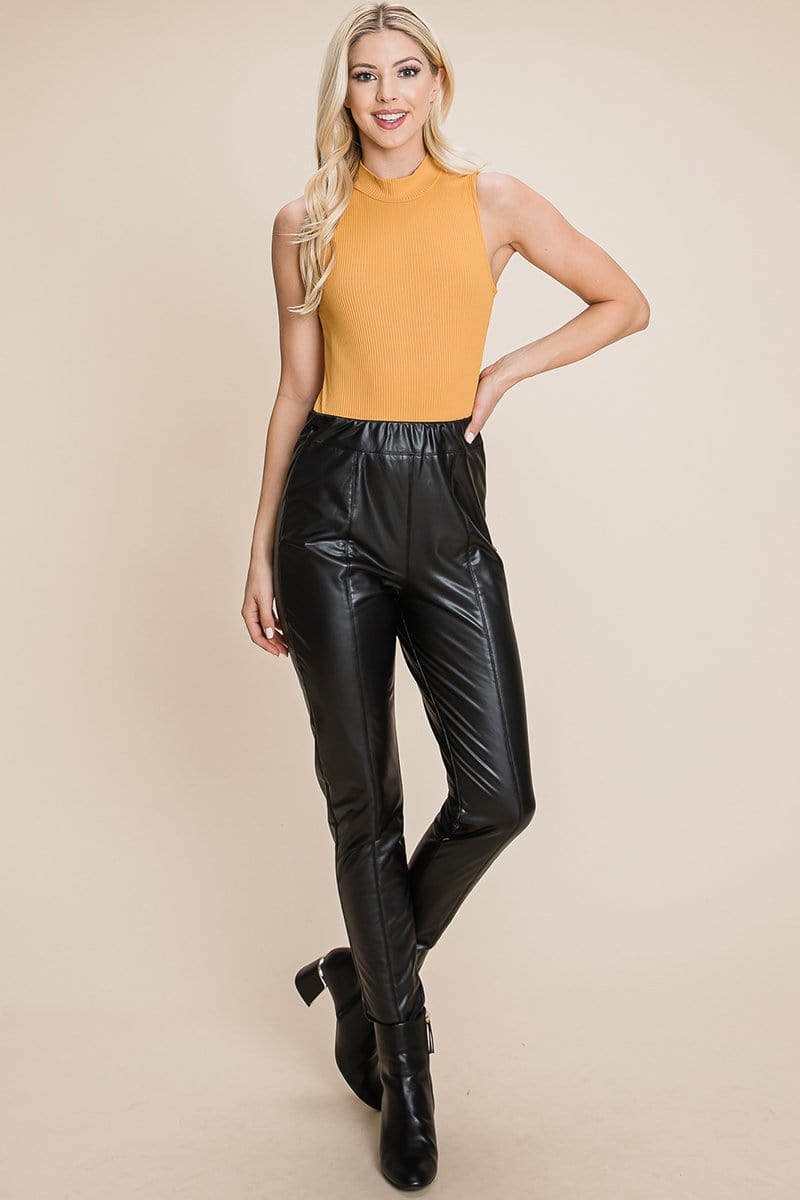 Fleece lining Faux Leather Pants | Apparel | Kitchen + Metal