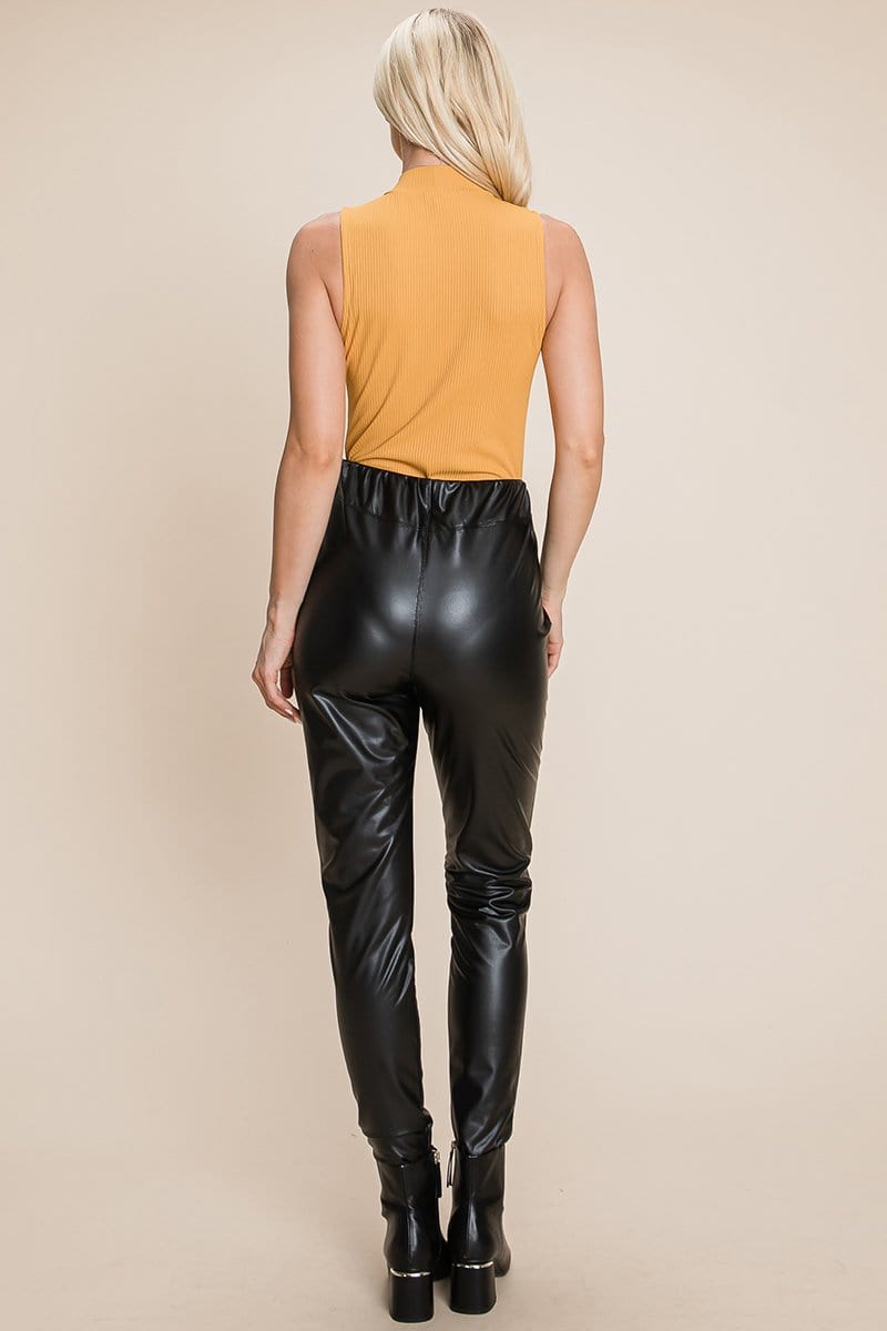 Fleece lining Faux Leather Pants | Apparel | Kitchen + Metal