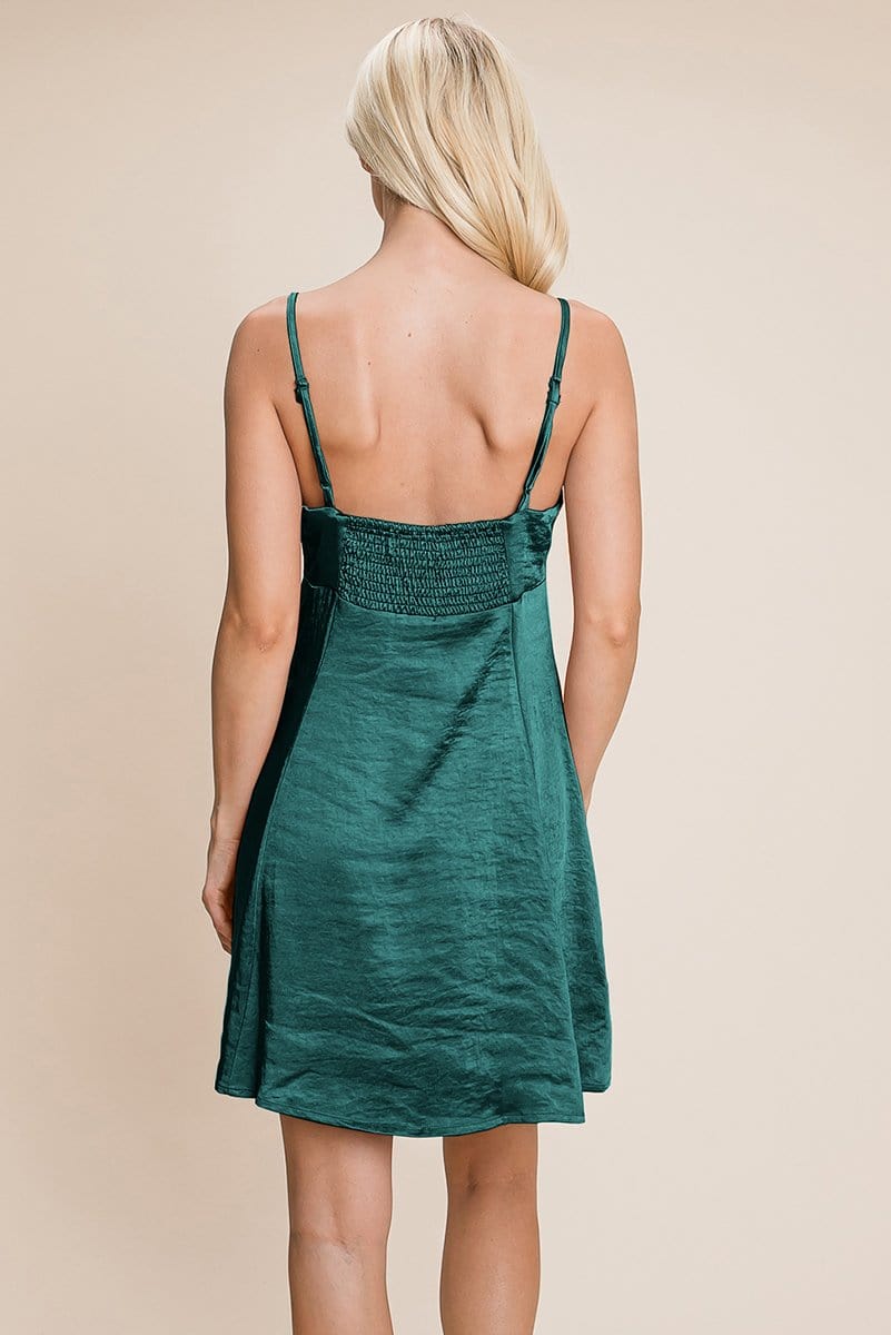Adjustable Spaghetti Strap Satin Cami Slip Dress | Apparel | Kitchen + Metal