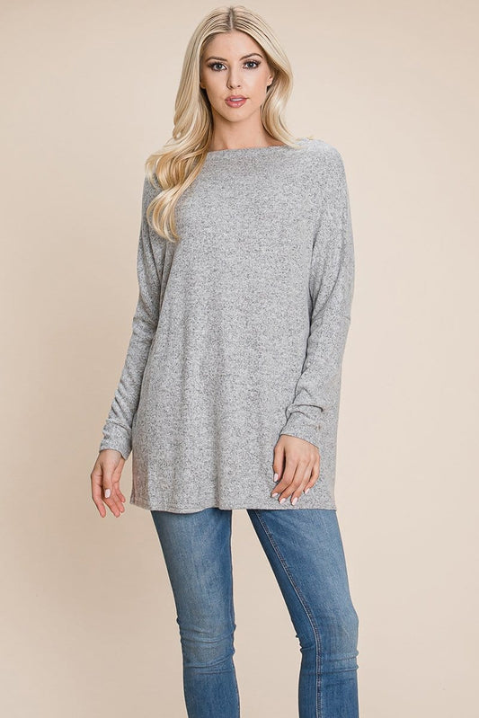 Casual Dolman Pullover Sweater Loose Fit Knit Top | Apparel | Kitchen + Metal
