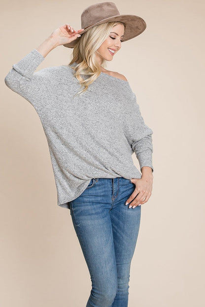 Casual Dolman Pullover Sweater Loose Fit Knit Top | Apparel | Kitchen + Metal