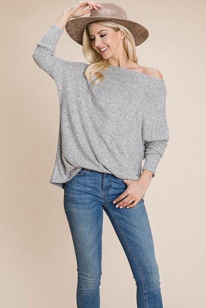 Casual Dolman Pullover Sweater Loose Fit Knit Top | Apparel | Kitchen + Metal
