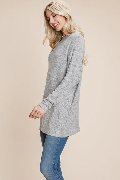 Casual Dolman Pullover Sweater Loose Fit Knit Top | Apparel | Kitchen + Metal