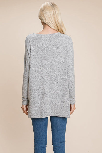 Casual Dolman Pullover Sweater Loose Fit Knit Top | Apparel | Kitchen + Metal