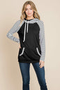 Color Block Striped Double Hoodie Sweatshirts | Apparel | Kitchen + Metal