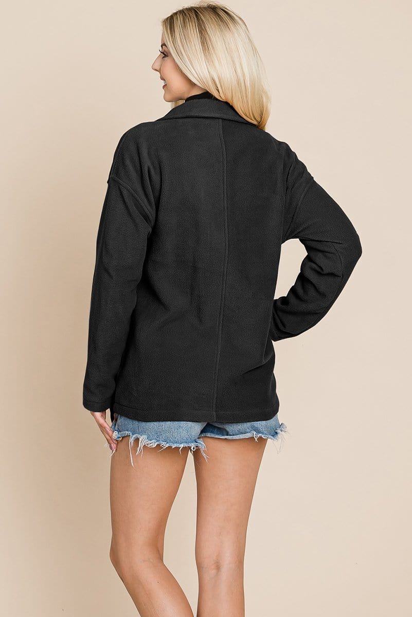 Fleece Jacket Lapel Lightweight Warm Sherpa | Apparel | Kitchen + Metal