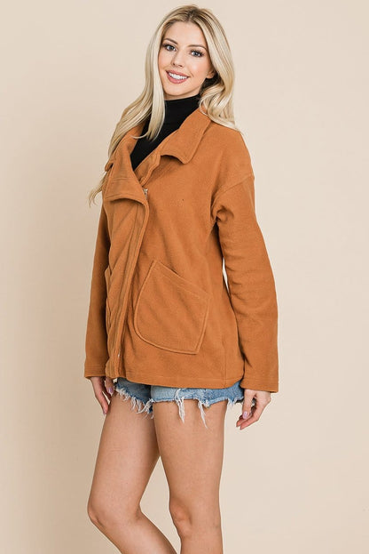Fleece Jacket Lapel Lightweight Warm Sherpa | Apparel | Kitchen + Metal