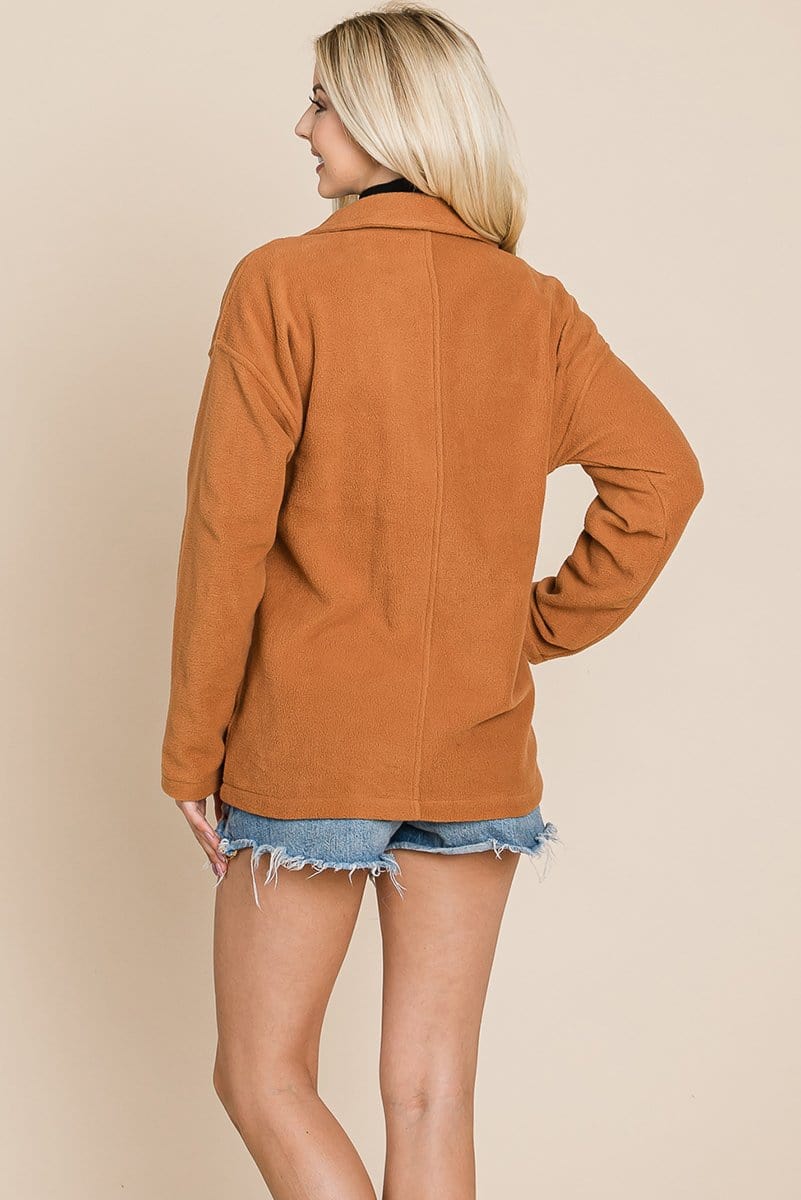 Fleece Jacket Lapel Lightweight Warm Sherpa | Apparel | Kitchen + Metal