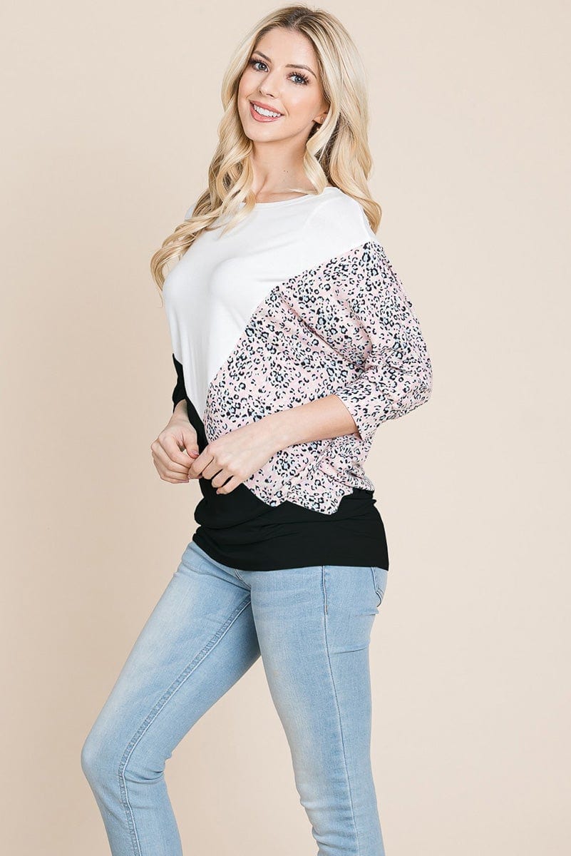 Color Block Knitted Dolman Sleeve Sweatshirts Top | Apparel | Kitchen + Metal