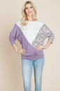 Color Block Knitted Dolman Sleeve Sweatshirts Top | Apparel | Kitchen + Metal