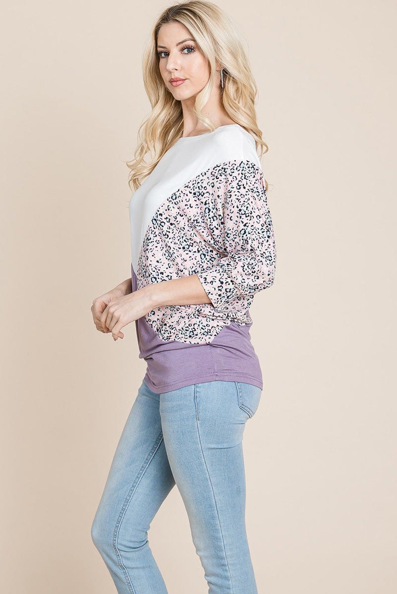 Color Block Knitted Dolman Sleeve Sweatshirts Top | Apparel | Kitchen + Metal